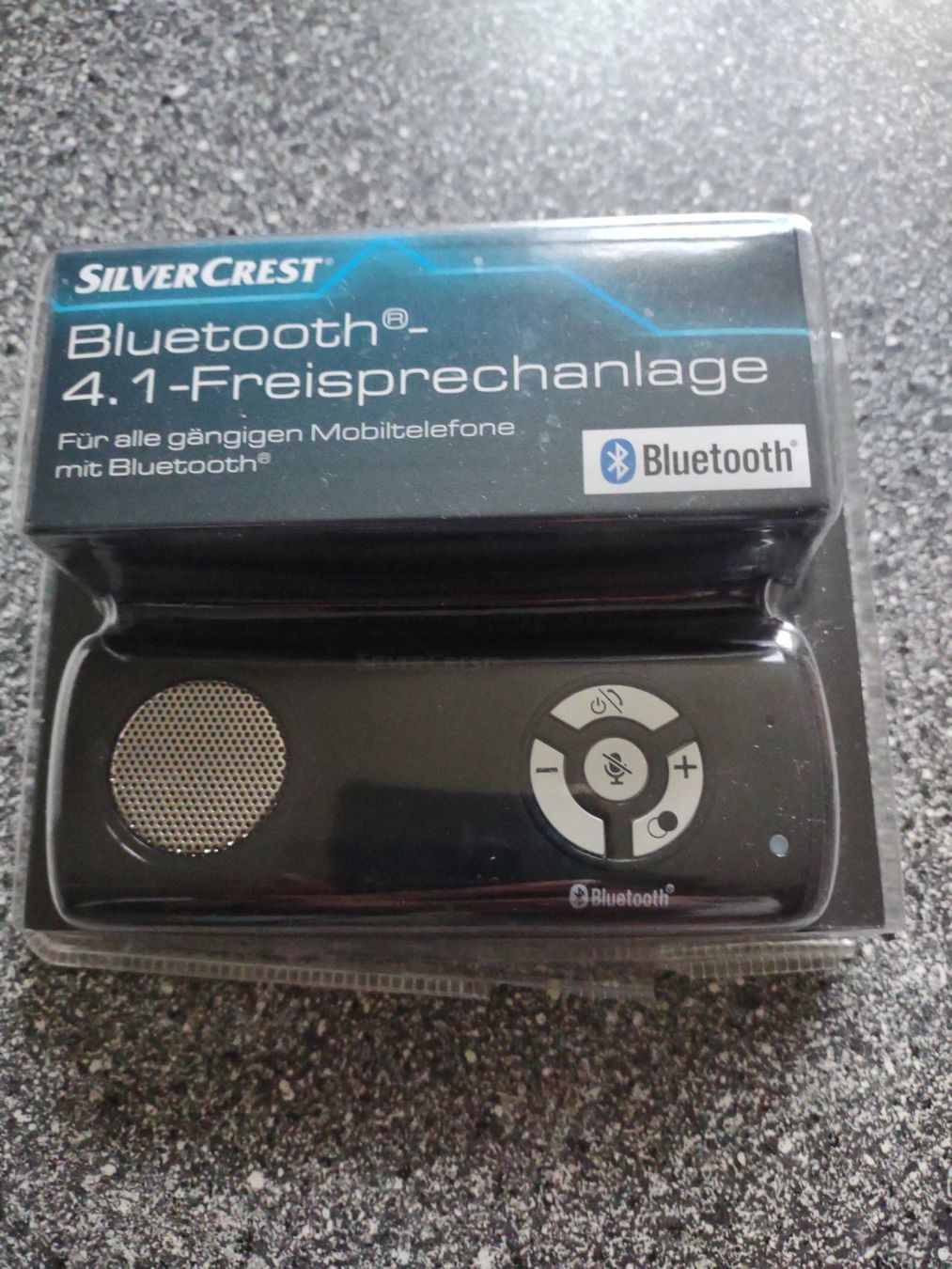 Lautsprecher: Bluethooth Freisprechanlage für Auto. – Neu und originalverpackt aus Montlingen von Nikita-Sidney