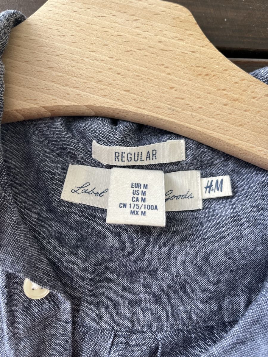 H&M Hemden: Leinenhemd grau Gr. M, Marke H&M – Neu (gemäss Beschreibung) aus Bonaduz von The_flash_1893 1