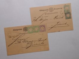 Bayern  Postkarten  1889