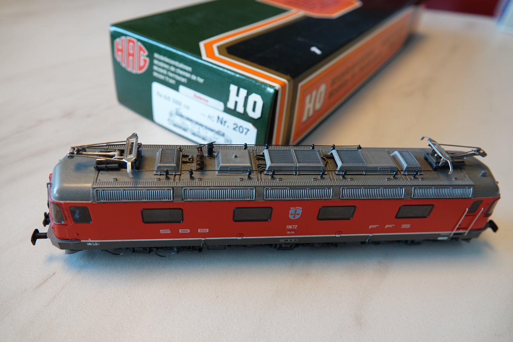 Hag Modellini di ferrovie: Hag Re 6/6 SBB/CFF "Balerna" AC Nr 207 – Usato da Chénens venduto da jevas