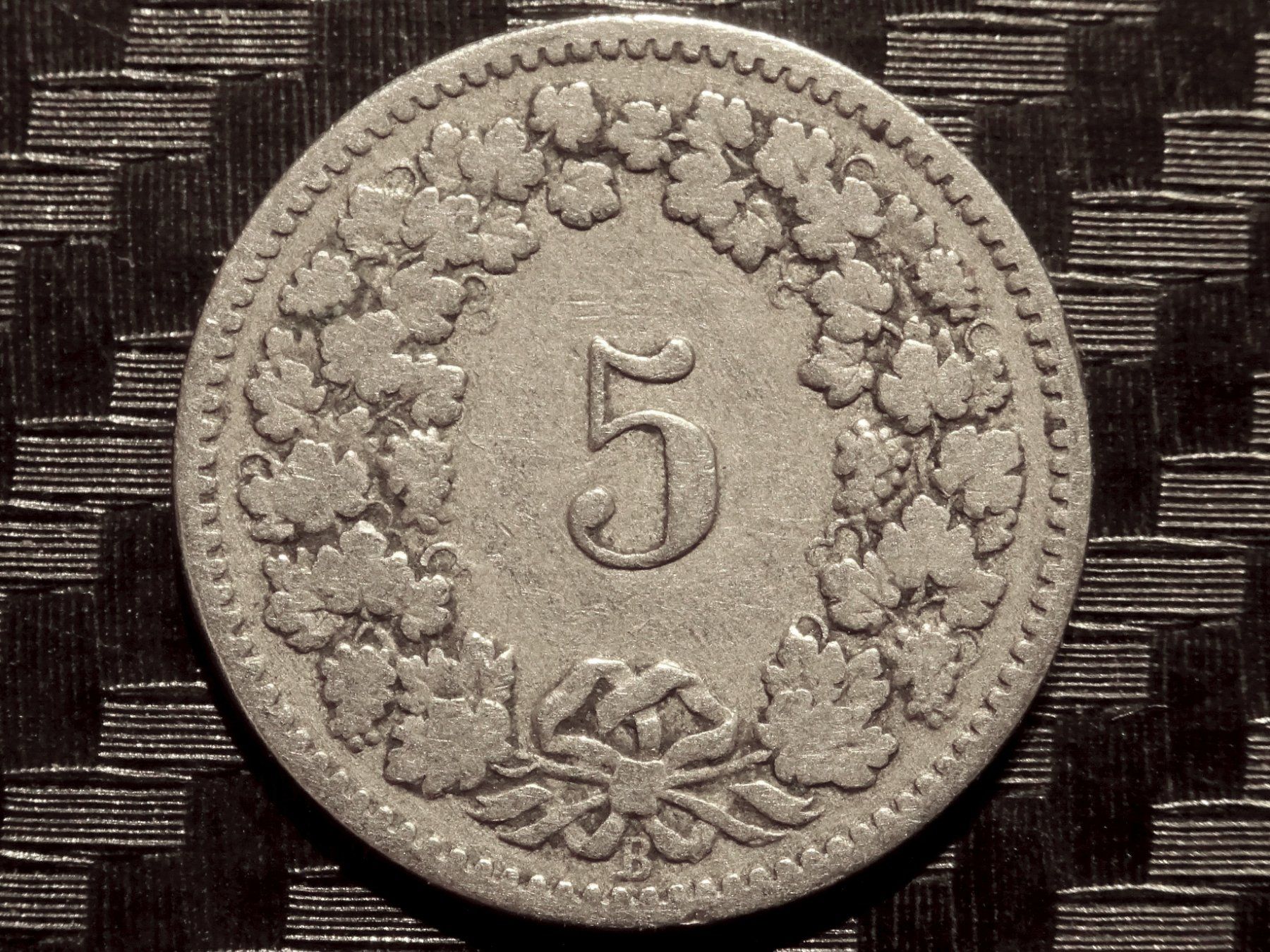 Tutti le monete: 1884 - 5 cts. 2.00 Mio.! 1.95gr!! – Usato da Courgenay venduto da ZubR237 1