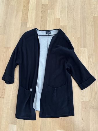 Zara Strickjacke schwarz hellgrau Gr. S