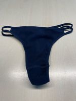 Calida String Tanga XS, Dunkelblau, neuwertig & bequem