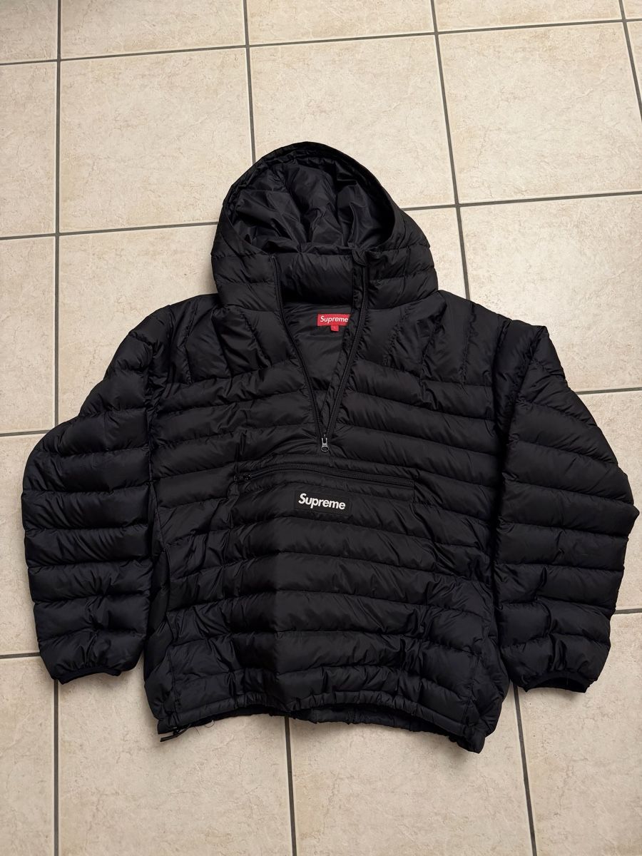 Supreme Vestes: Supreme Micro Down Half Zip Hooded Pullover Black L – D'occasion à Gipf-Oberfrick par mel_z22n