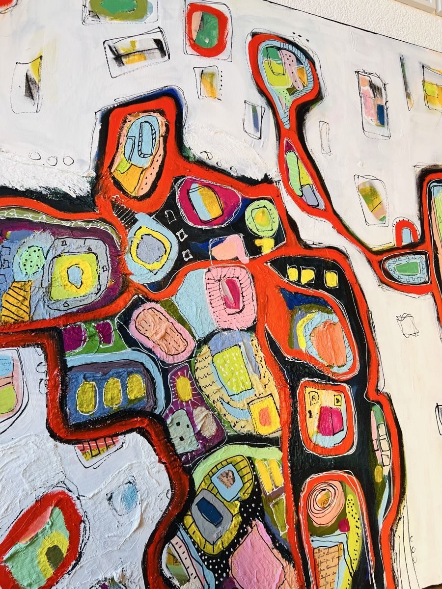 Dipinti: Abstraktes Acrylbild, Unikat, 120x100cm – Nuovo e nell'imballaggio originale da Kreuzlingen venduto da eszanza 5