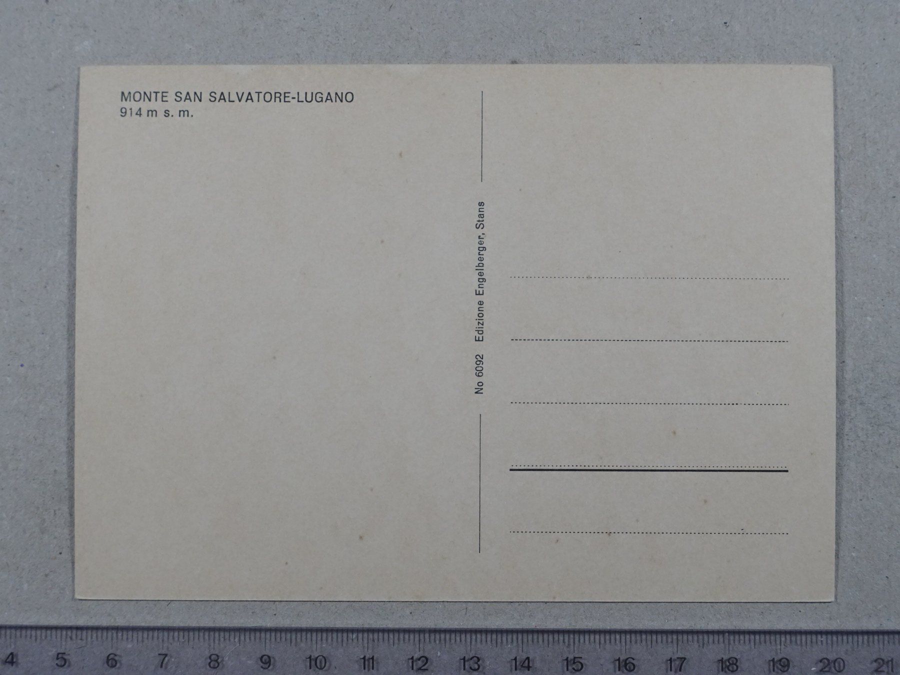 Cartes postales: Lugano, Monte San Salvatore – D'occasion à Lenzburg par fh1 1