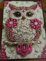 Notizheft-Notizbuch-Eule-Erinnerung-Painten-Selfmade