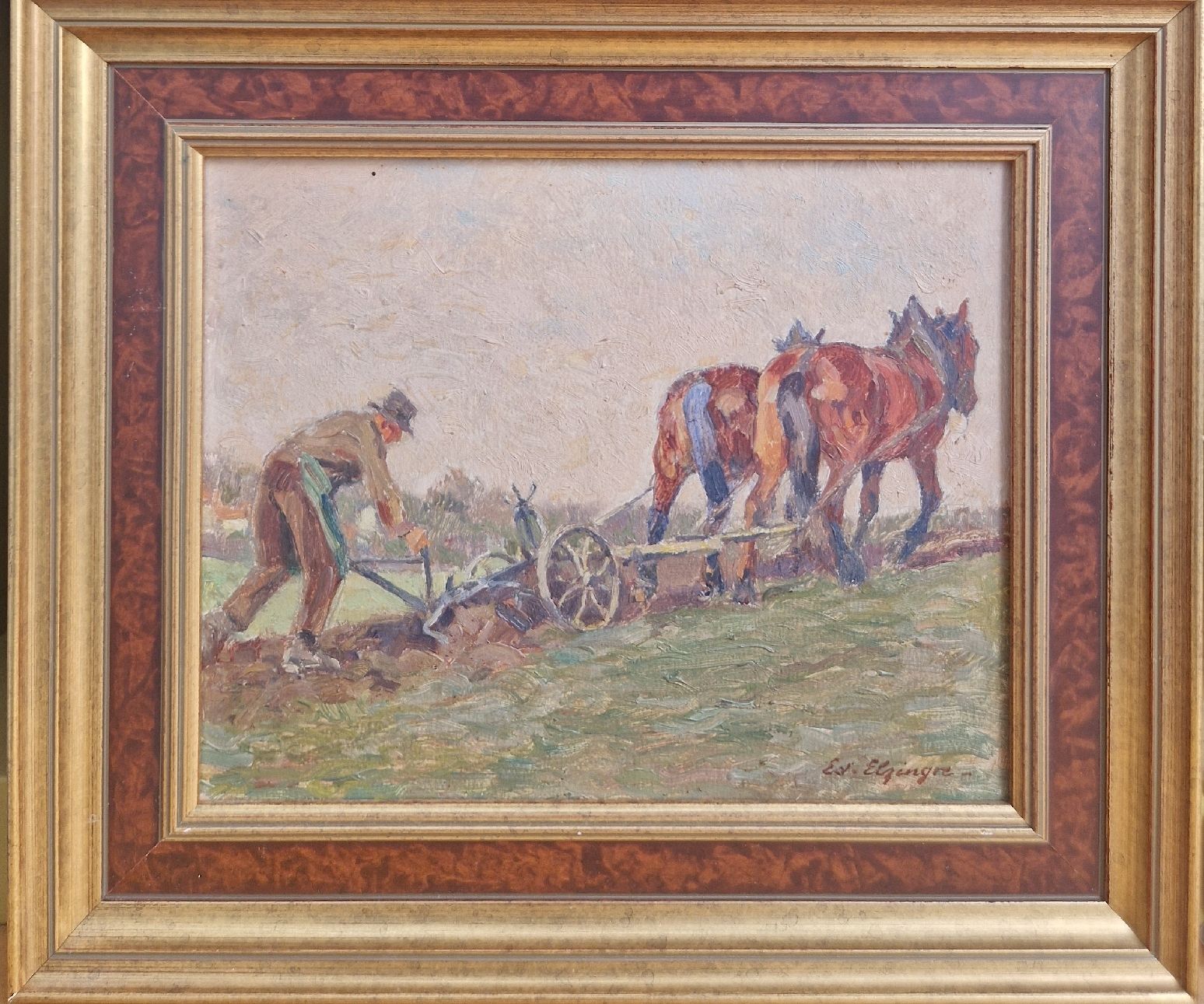 Dipinti: huile de Édouard Elzingre – Usato da Renens VD venduto da vintage72