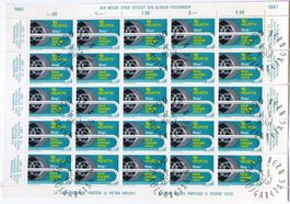 Werbemarken I 1967 Bogen Ersttagsstempel