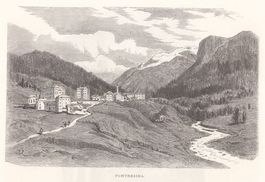 PONTRESINA, HOLZSTICH 1880