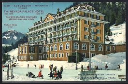 Adelboden, Nevada-Palace Hotel im Winter