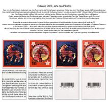 Schweiz 2026 Jahr des Pferdes Mond Neujahr Vollstempel ET