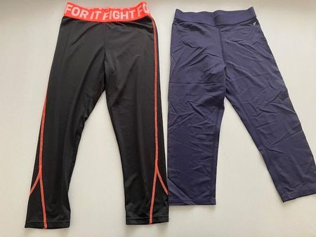 2 Leggings sport femme, taille 38
