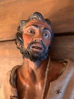 Grosse original Neapolitanische Krippenfigur mit Glasaugen