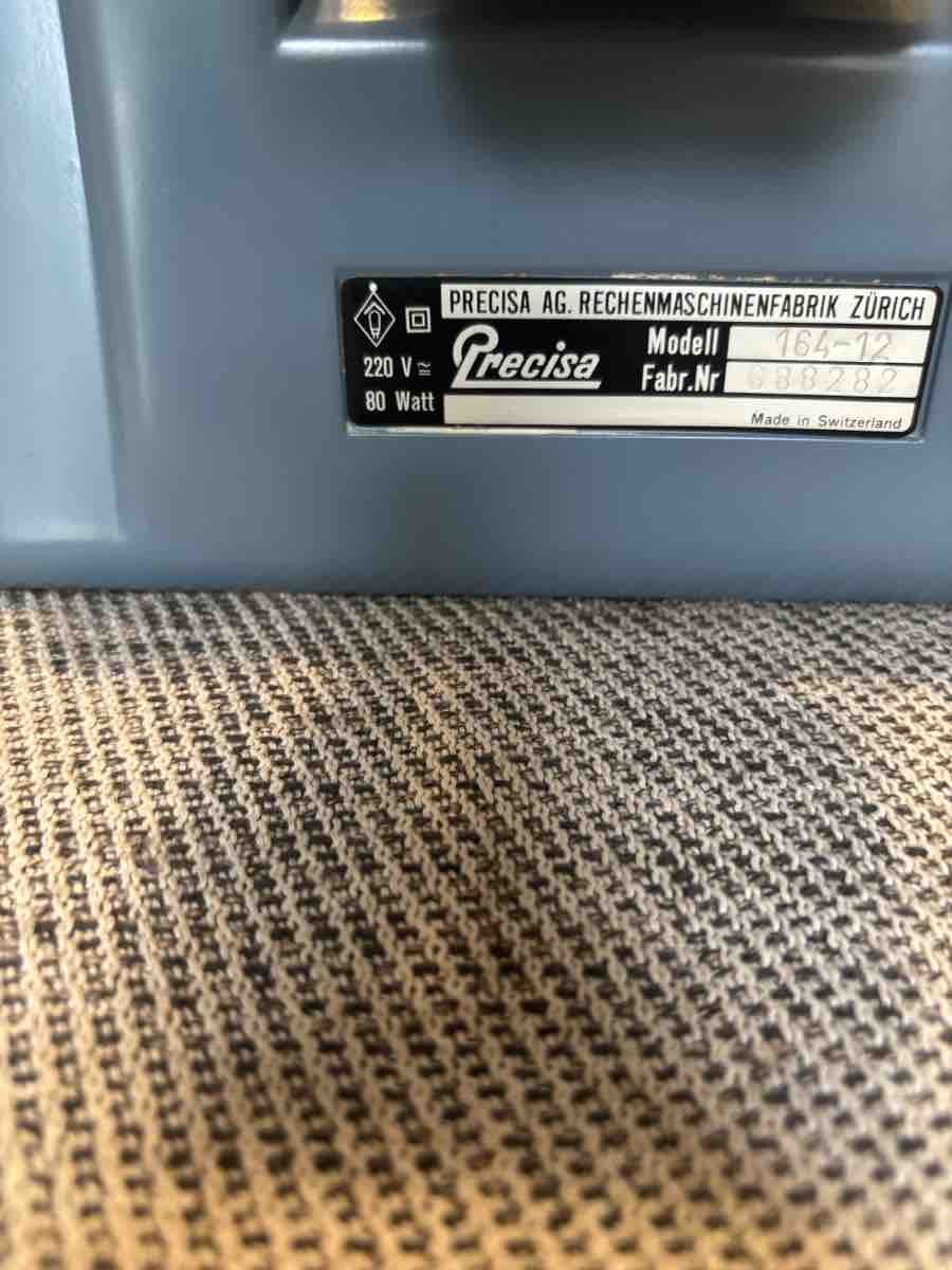 Tutte le macchine: Machine Precisa Model 164-12 Adding Machine Acceptable – Usato da Zürich venduto da fra_f66n 8