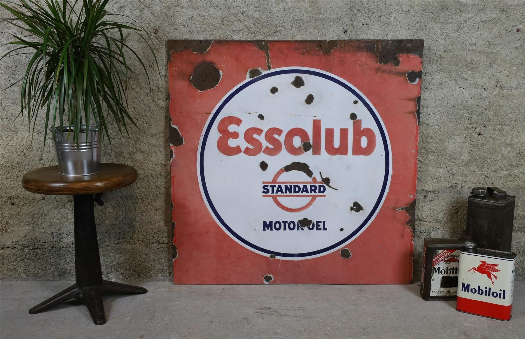 Insegne: Emailschild "Essolub, Standard Motoröl" – Usato da Birrwil venduto da brandschatz_birrwil 5