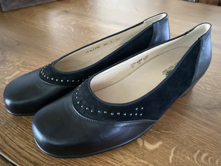 Waldläufer Ballerinas, schwarz, Gr.43 Weite K 