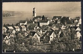 AK Thalwil, Ortsansicht gegen den See