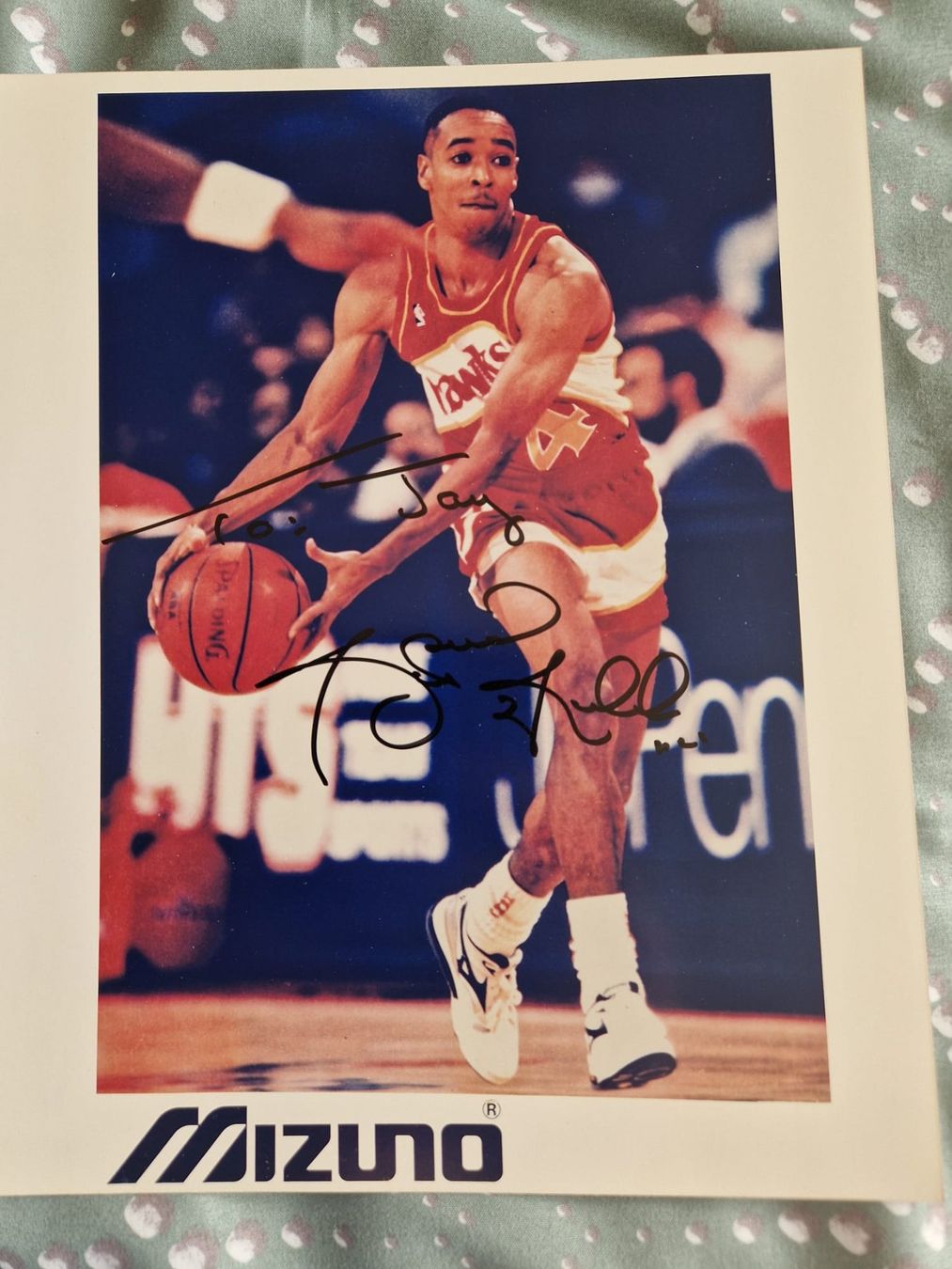 Autografi: NBA Photo autographiée par SPUD WEBB – Usato da Lutry venduto da SwissBBCards