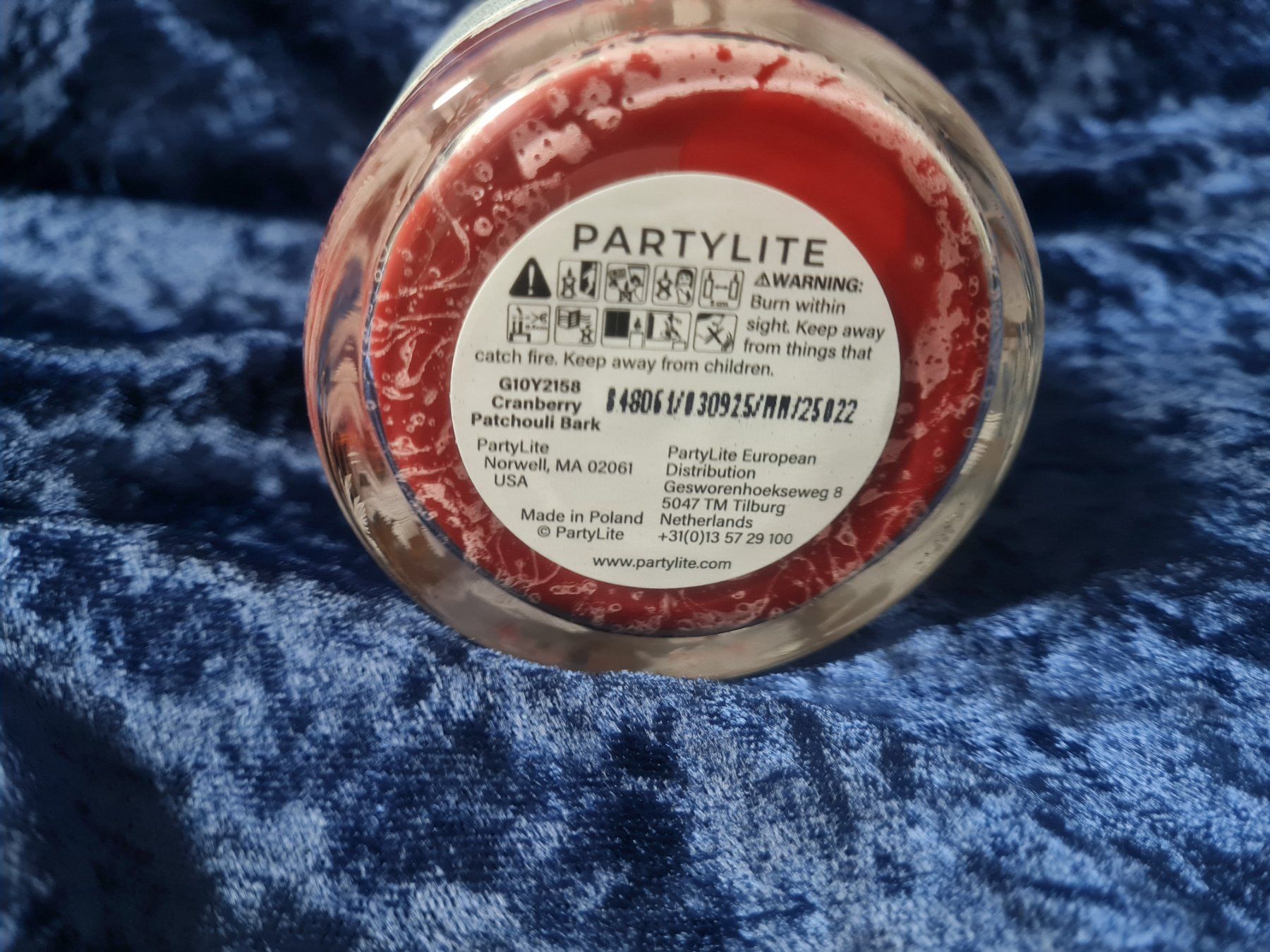 Partylite Candele: PartyLite - Mini-Duftwachsglas Cranberry Patchouli Bark – Nuovo e nell'imballaggio originale da Othmarsingen venduto da Kleibai 2