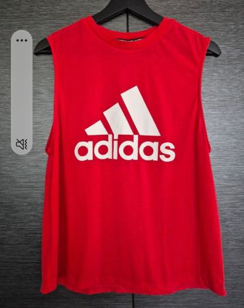 Adidas Tank Top Rot - Ideal fürs Training, wie neu!