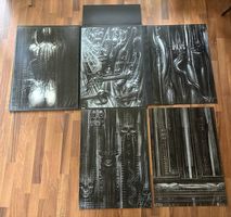 H.R. Giger - N.Y.City: 5 SIGNIERTE Lithografien in Einband