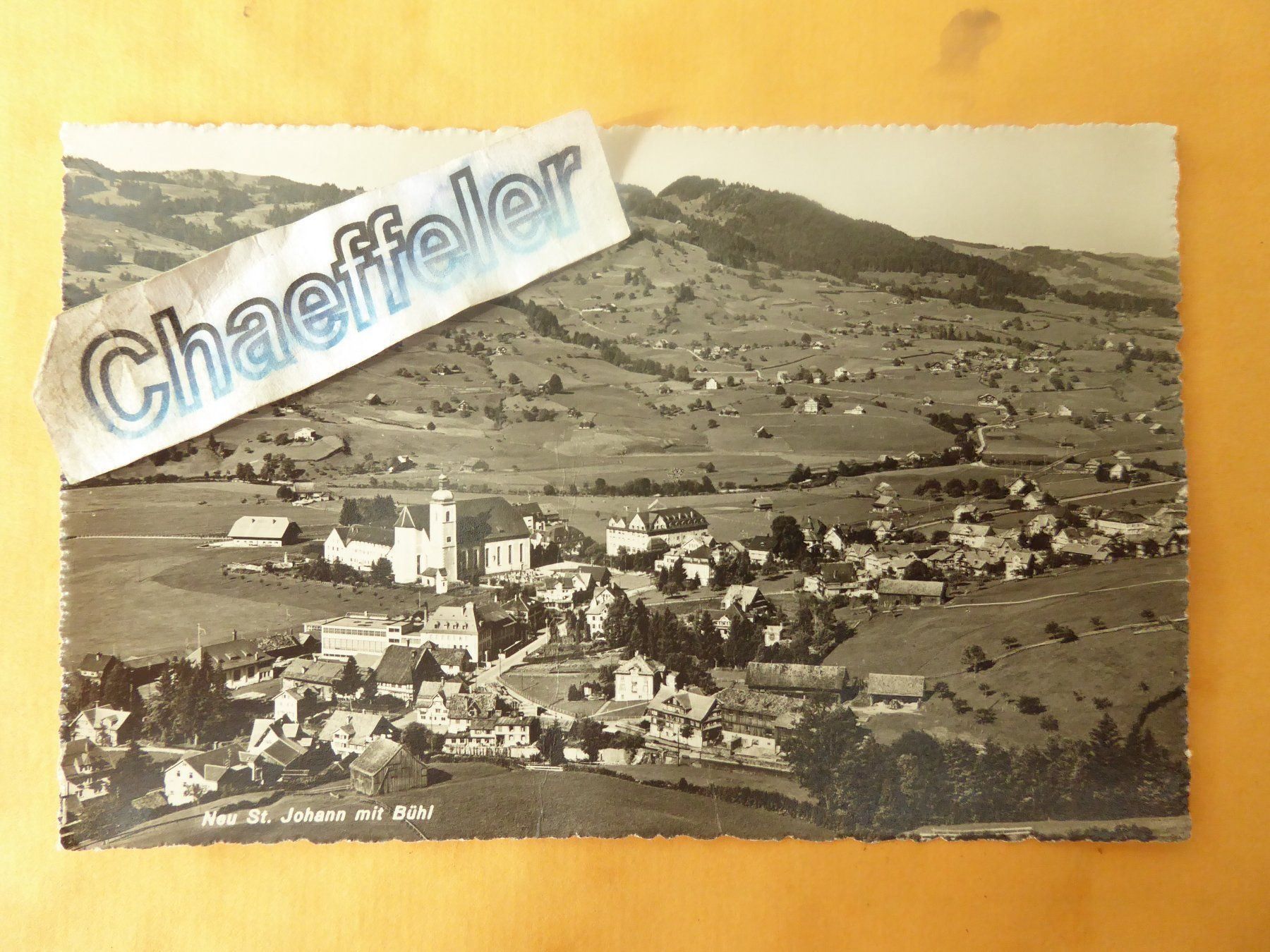 Cartoline postali: Neu St. Johann mit Bühl – Usato da Zürich venduto da Chaeffeler