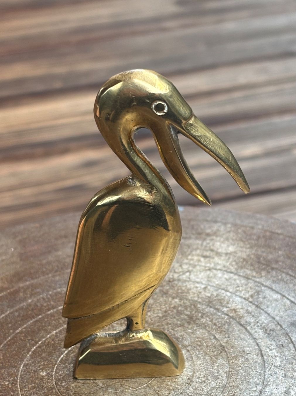 Statuette: Pelikan Messingguss poliert – Usato da Lüchingen venduto da Eeizo 6