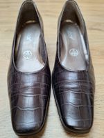 Gabor Pumps Kroko-Optik Braun, Gr. 3,5 Top !