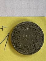 20 Rappen Münze 1884 - Schweiz