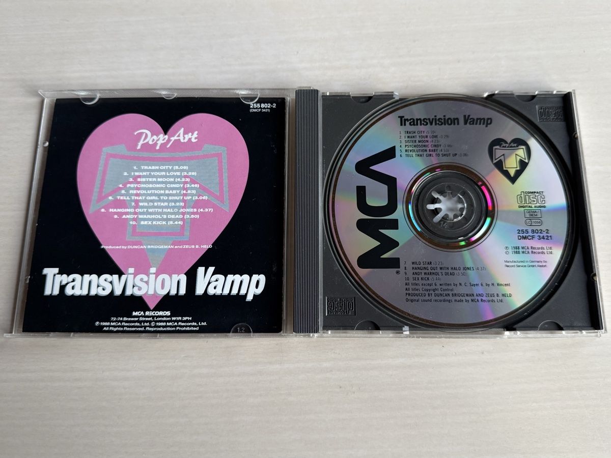 CDs: Transvision Vamp - Pop Art CD 1988 – D'occasion à Oberried Brienz par Chyara 2