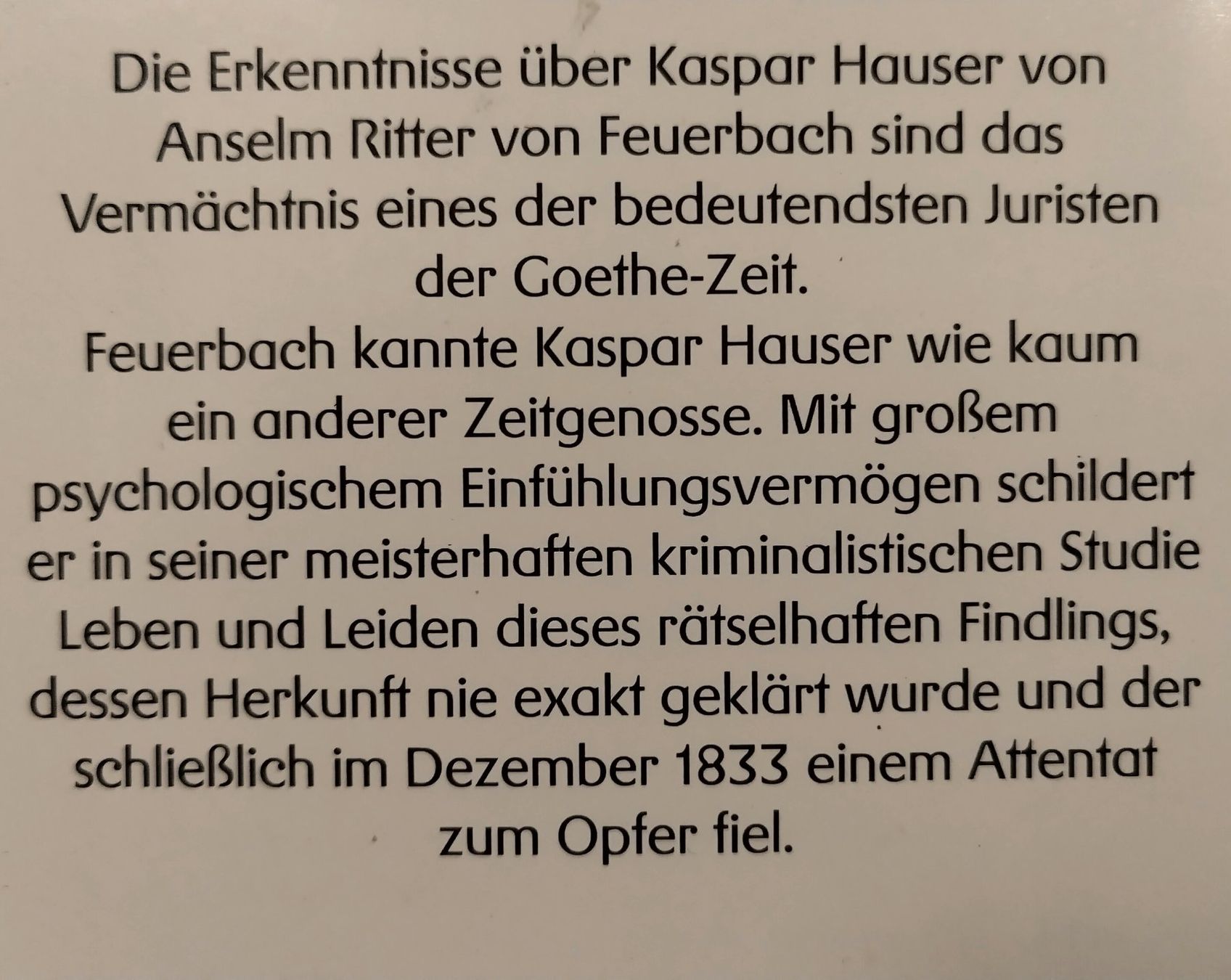 Libri: Kaspar Hauser oder Beispiel eines Verbrechens / Taschenbuch – Usato da Bellach venduto da JingleJerry 3