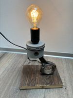 Upcycling Tischlampe Kolben Pleuel