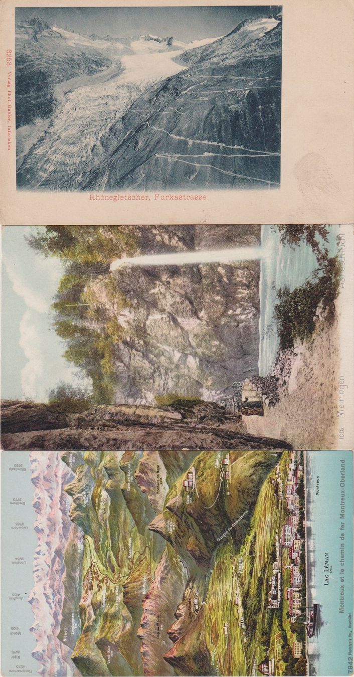 Cartoline postali: 3 Ansichts- / Postkarten – Usato da Eschlikon TG venduto da PhilCon
