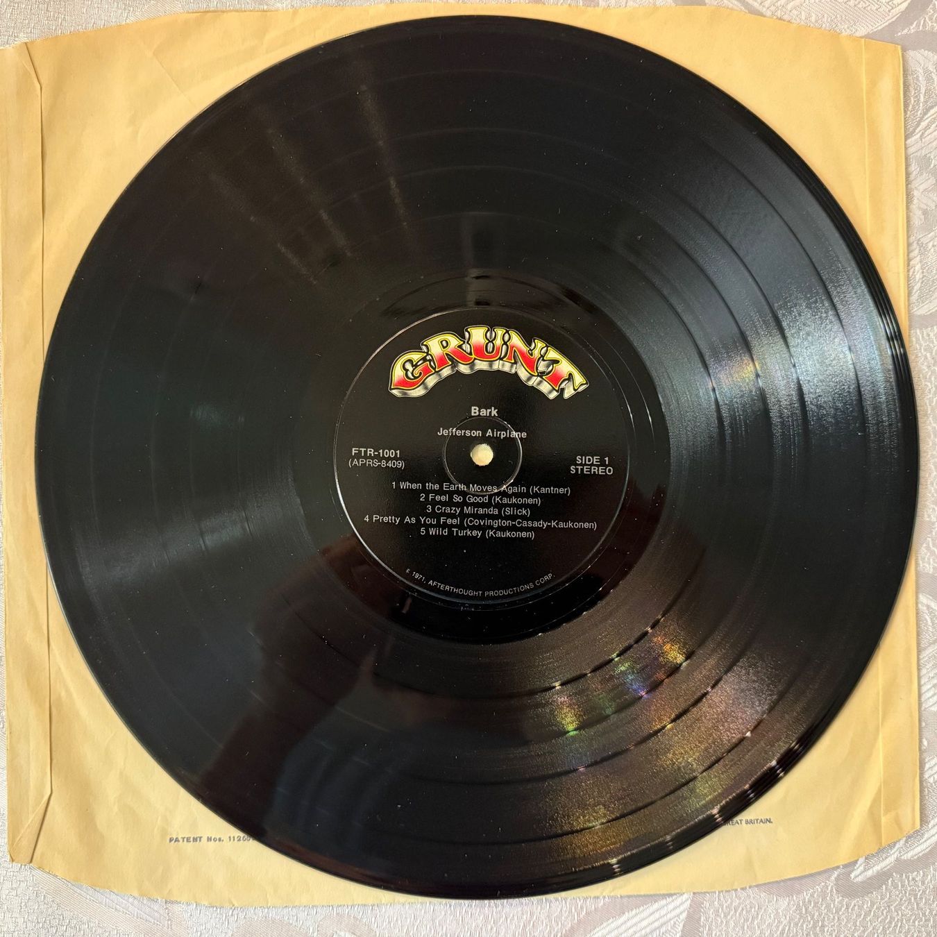 Dischi in vinile: JEFFERSON AIRPLANE - BARK – Usato da Zürich venduto da fehlton 3