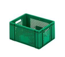 2 neue Stapelboxen L 400 x B 300 mm, Inhalt 16l in grün