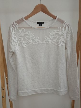 Damen Pullover AMISU Gr. XS Ivory wie neu