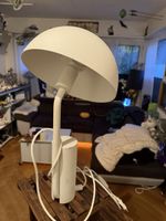 Vintage Weisse Pilz Lampe - Stilvolle