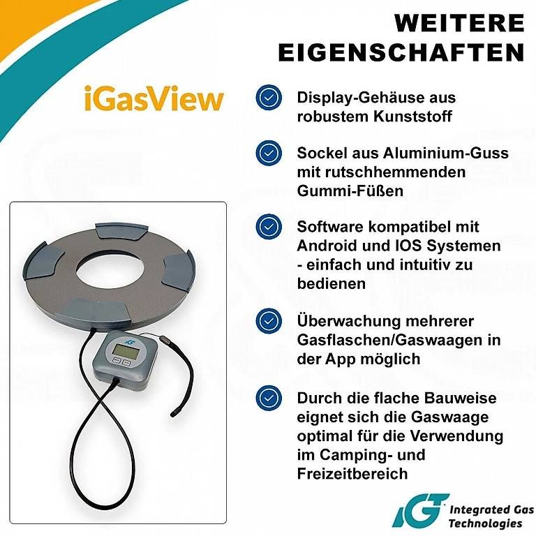 Personenwaagen: iGasView Gasflaschenwaage mit Bluetooth & App – Gebraucht aus Winterthur von PO_TeGe 3