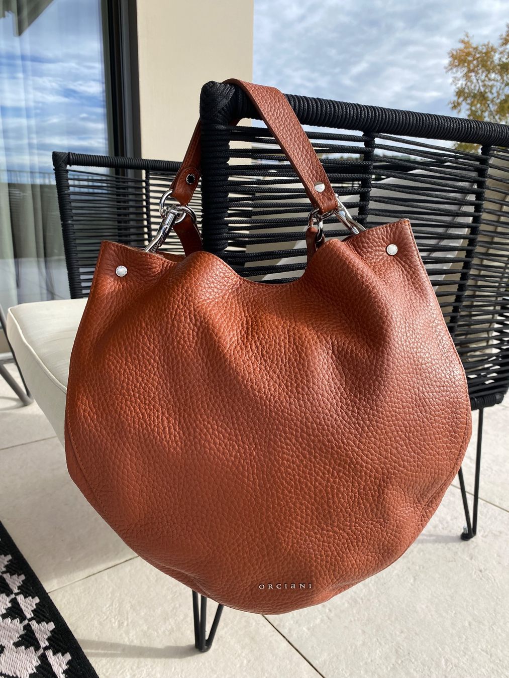 Orciani Borse da donna: Orciani-Ledertasche in wunderschönem Rostrot, neuwertig – Usato da Baar venduto da Ba11erina