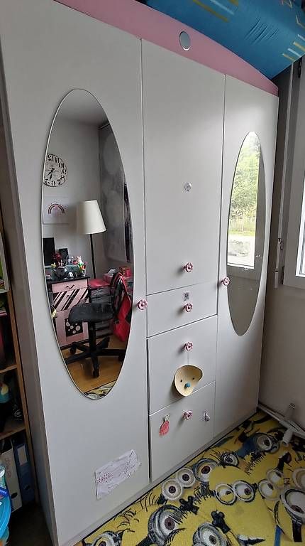 Schränke: Armoire 3 portes avec miroirs – Gebraucht aus Chatonnaye von scharf