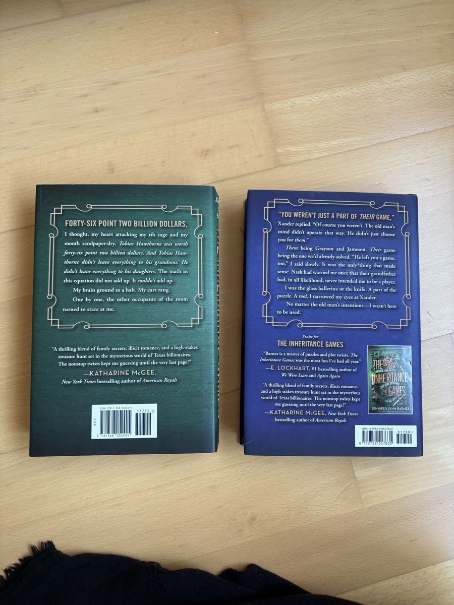 Libri: Duologie inheritance games – Nuovo (secondo la descrizione) da Courrendlin venduto da cec_jc6m 1