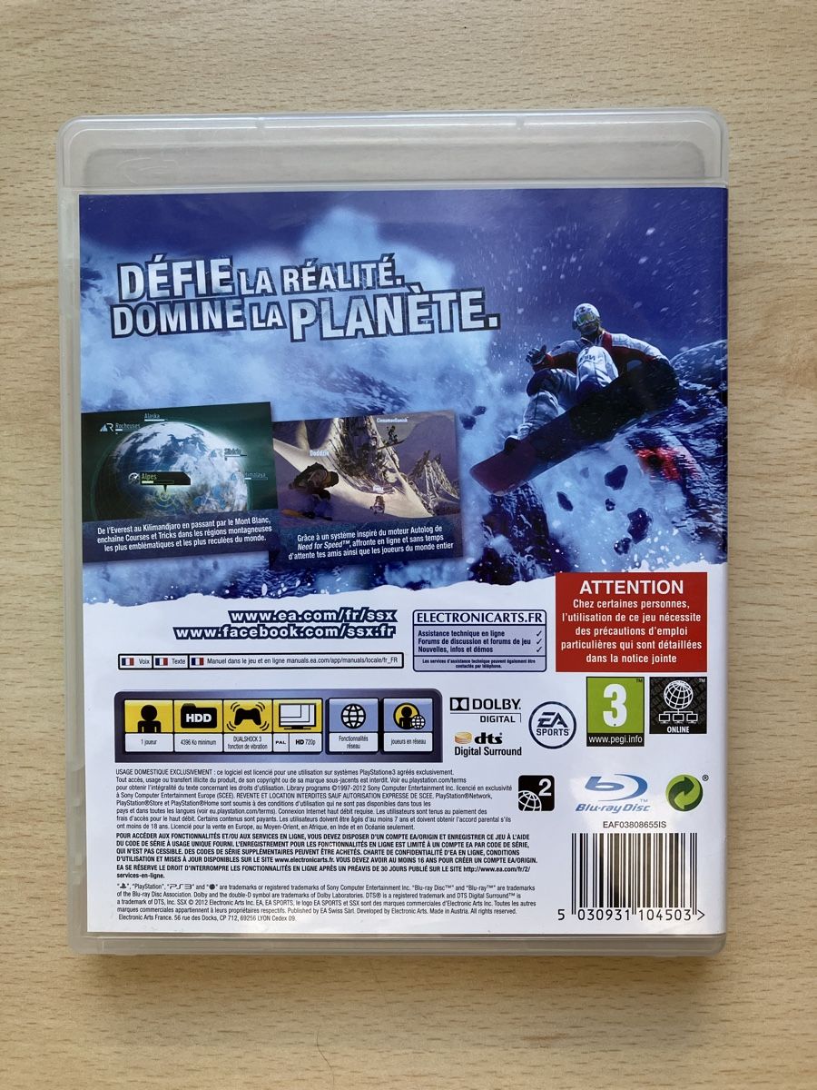 Sony Jeux: SSX (PS3) PAL-FR – D'occasion à Lausanne par Pingouin14 1
