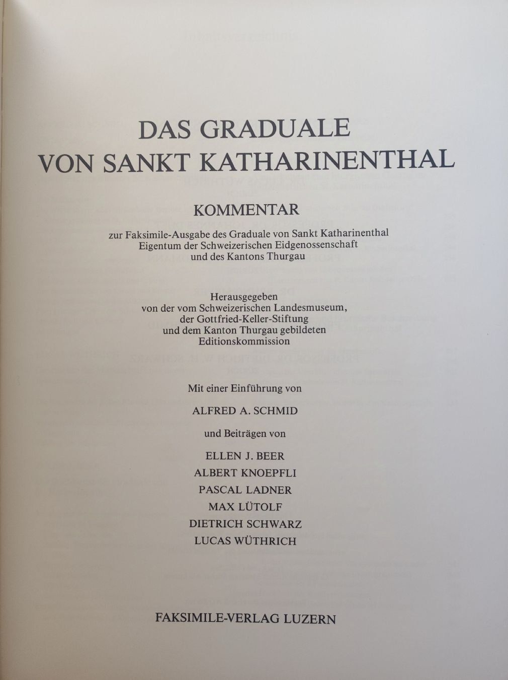 Libri: FAKSIMILE - GRADUALE VON ST. KATHARINENTHAL – Usato da Goldach venduto da Gaip 3