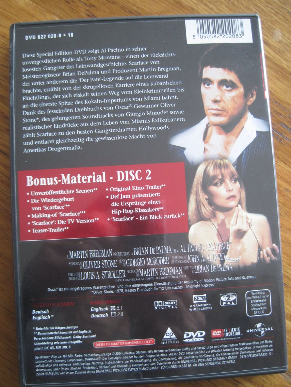 Alle DVDs: Scarface Al Pacino 2 Disc Special Edition DVD – Neu (gemäss Beschreibung) aus Gossau SG von Noryflory 1
