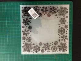 3D Schneeflocke- Vorlage, Prägeschablon