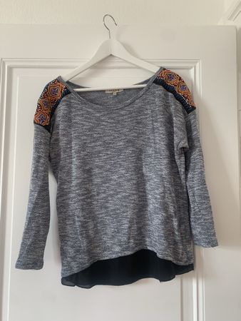 Blau-grauer Übergangs Pullover 🍂