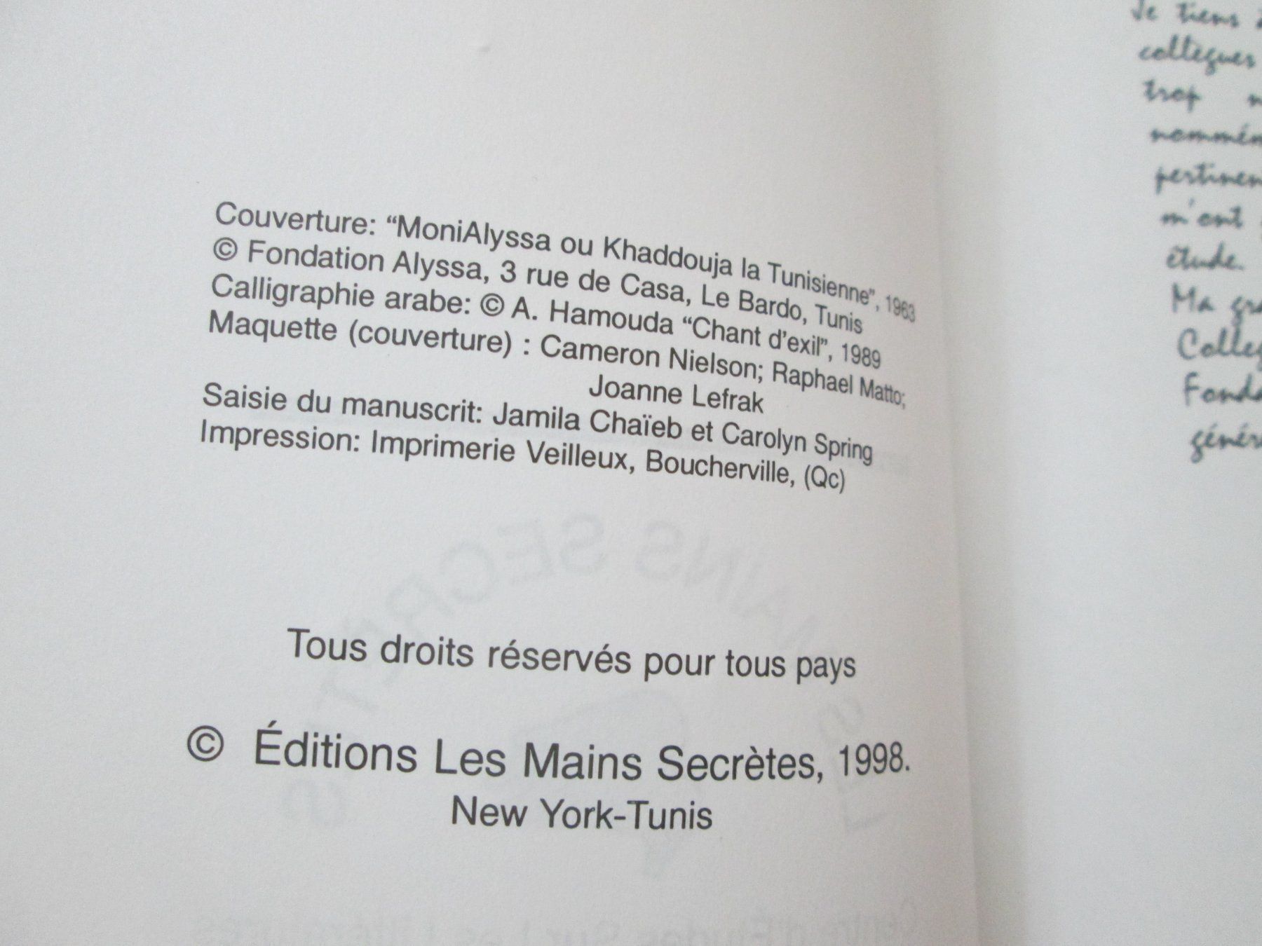 Libri: Fugues de Barbarie – Usato da Neuchâtel venduto da Dualseele 1