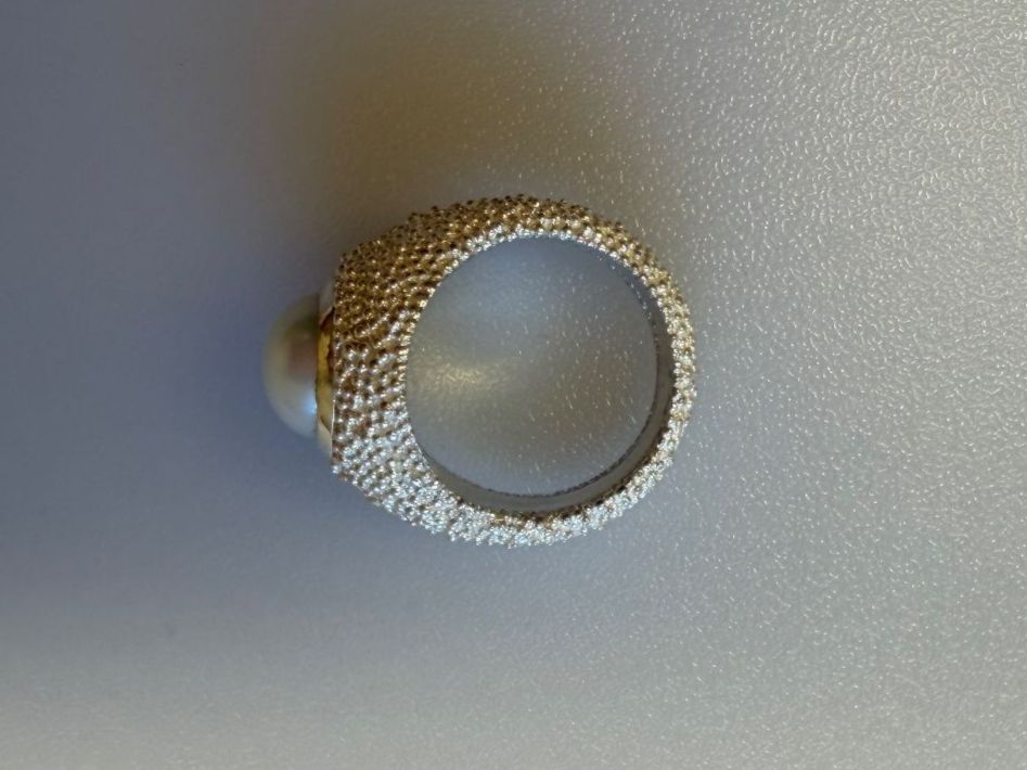 Bagues: Ring mit Perle 925 Silber Grösse 58 – D'occasion à St. Gallen par galluswatches 1