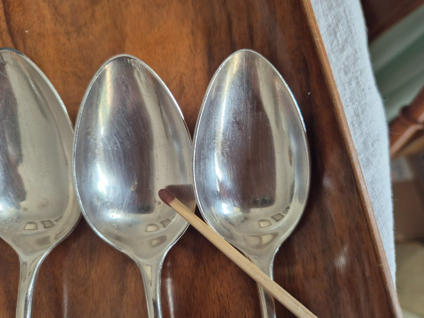 Set di posate: Besteck Set, Vintage, 5 Gabeln & 5 Löffel, Silberlook – Usato da Bern venduto da aronari 5